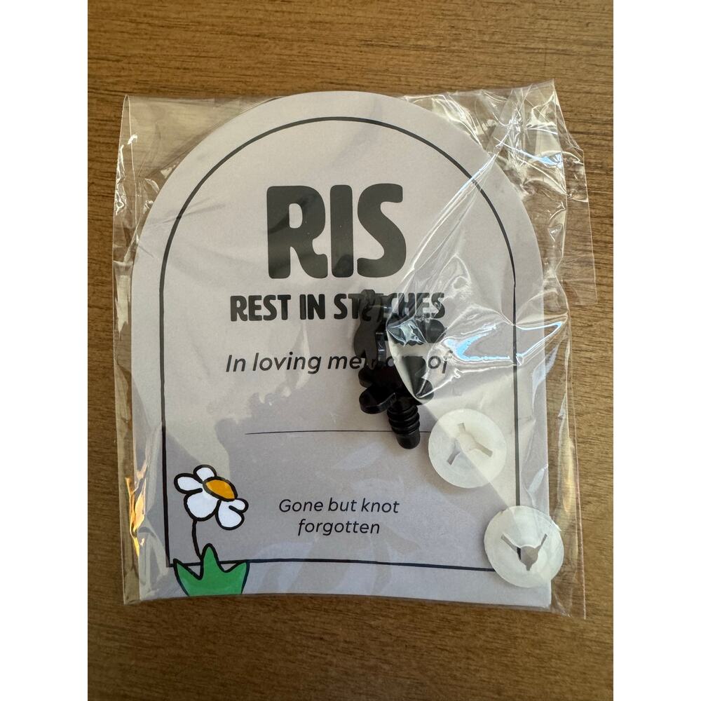 *Sold Out Online* Woobles Rest In Stitches Exclusive X Safety Pin Eyes (Sealed)